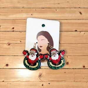 Festive Santa Earrings